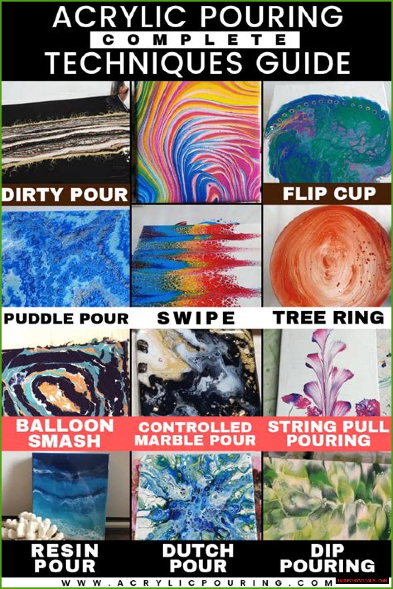 Acrylic Pour Painting - Your Guide to the Best Paint Pouring Techniques