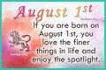 Famous birthdays for August 1