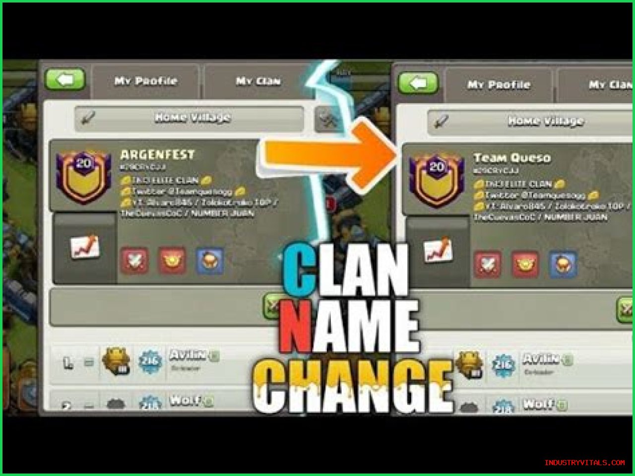 How to change clan name in clash of clans