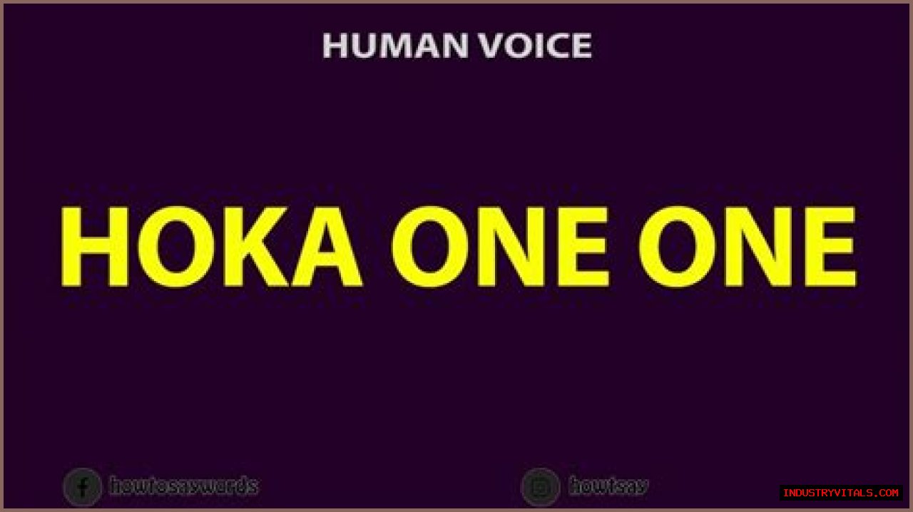 How to pronounce hoka one one