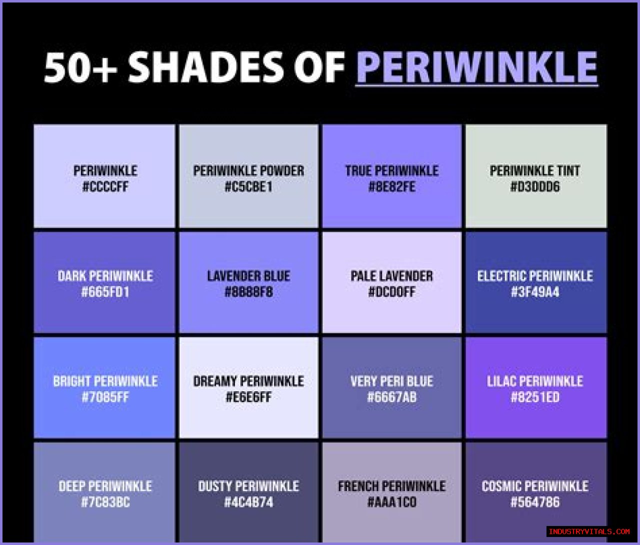 Periwinkle Color - Looking at Different and Unique Shades of Periwinkle