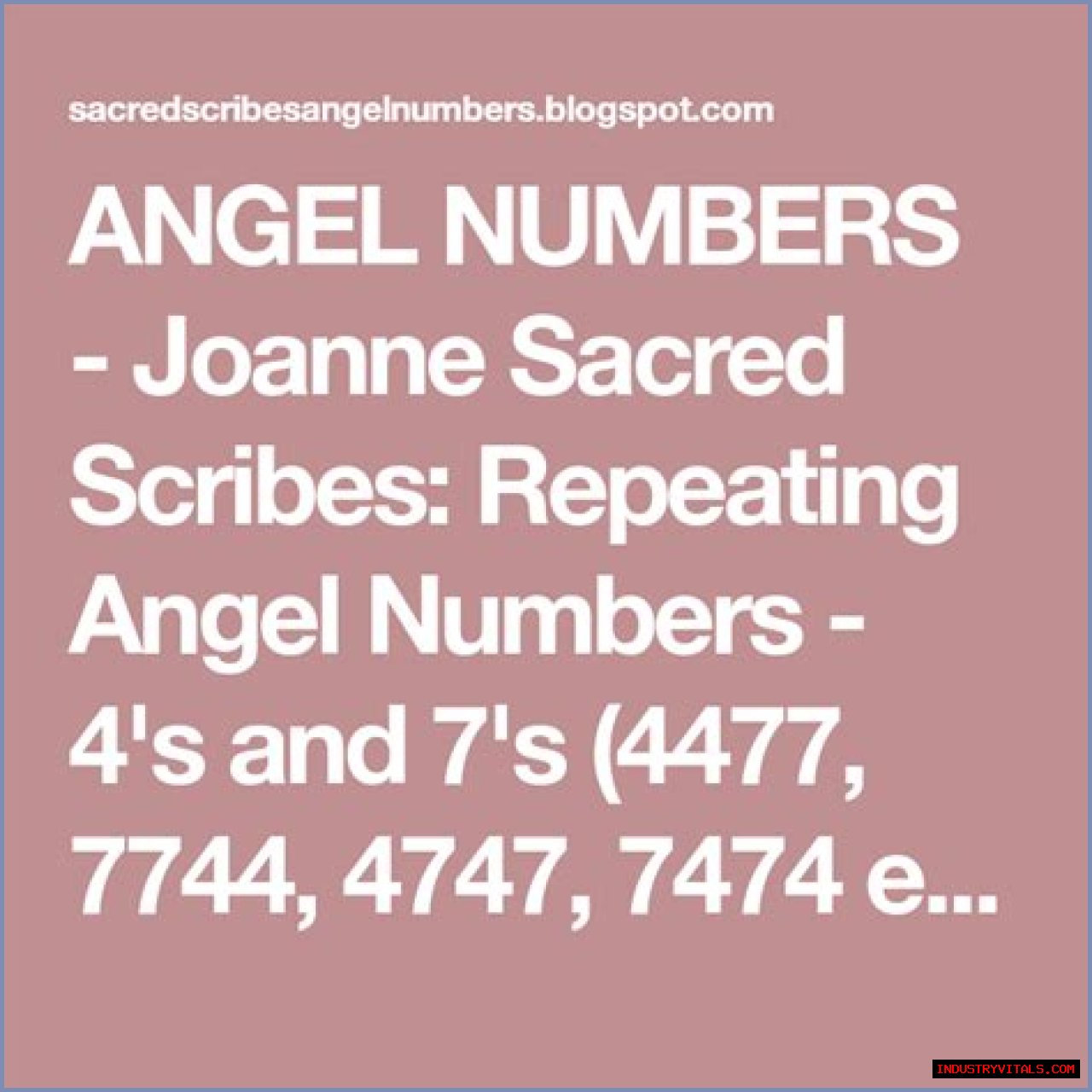 
Repeating Angel Numbers - 7's and 4's   (7744, 7474, 77744 etc)
